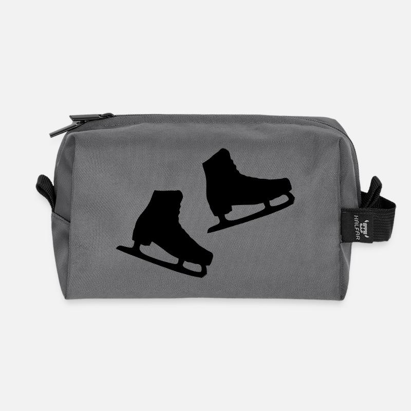paar_schlittschuhe - Recycled Toiletry Zip Bag - anthracite