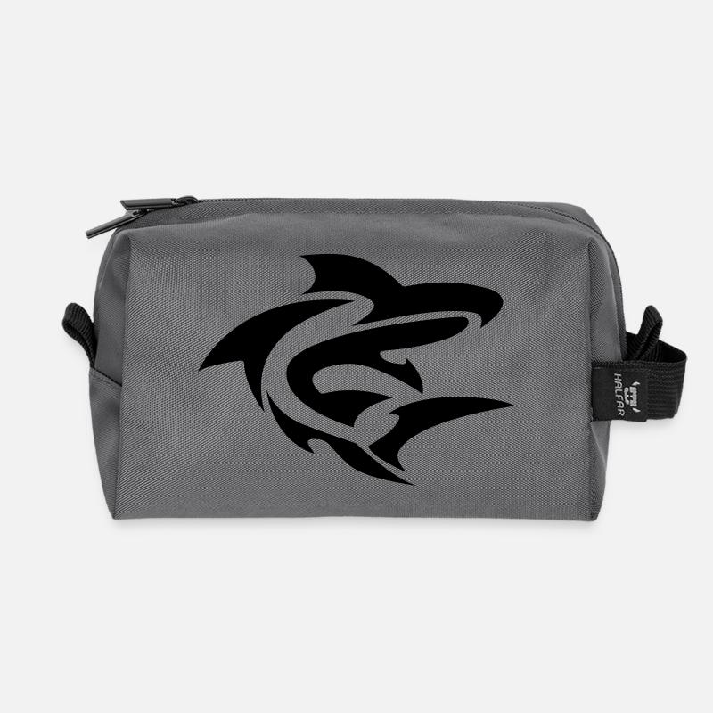 rekin - Recycelte Kulturtasche - Anthrazit