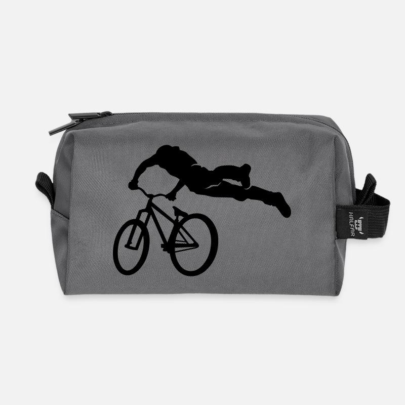 masterfitness_biker_freestyle - Recycelte Kulturtasche - Anthrazit