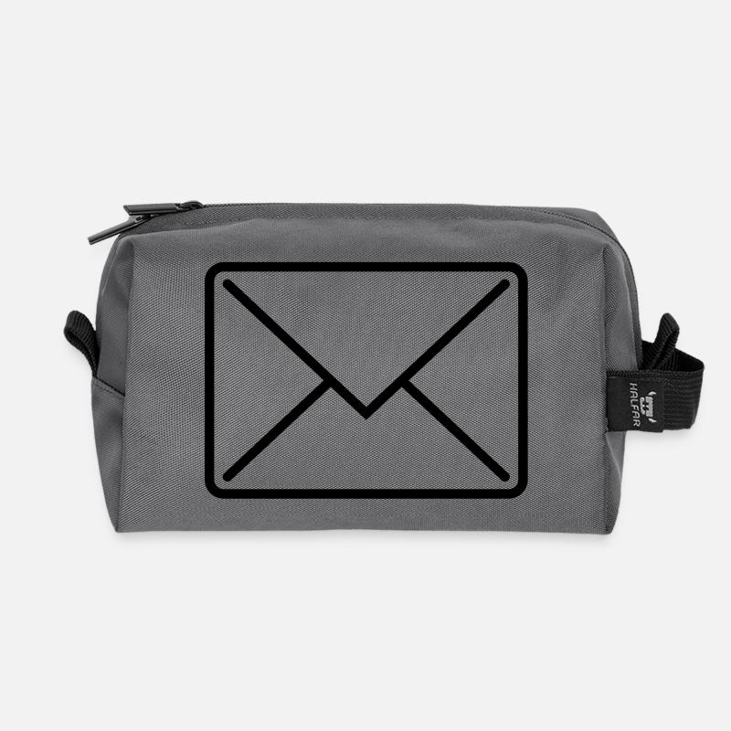 briefumschlag_icon1 - Recycelte Kulturtasche - Anthrazit