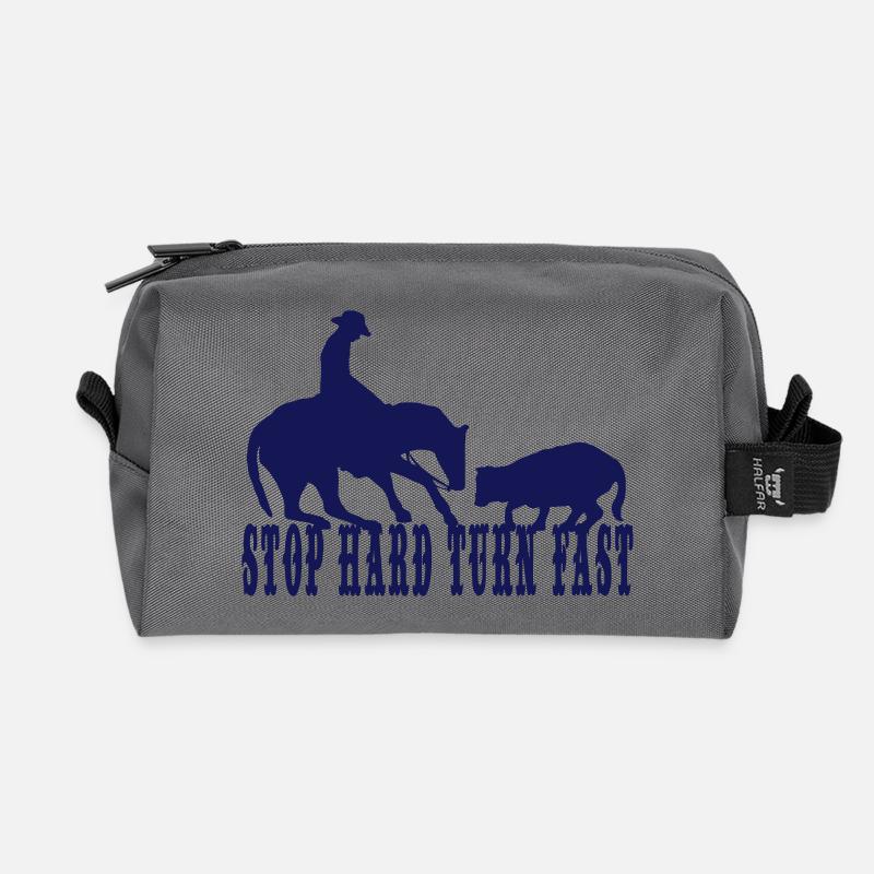 (stop_hard) - Recycelte Kulturtasche - Anthrazit