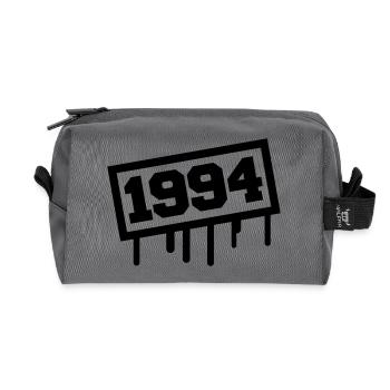1994 - Recycled Toiletry Zip Bag - anthracite - Front