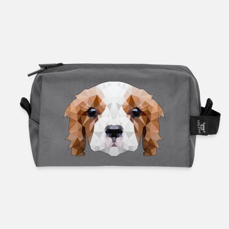 Hund Haustier Geschenk - Recycelte Kulturtasche - Anthrazit