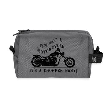 Chopper Baby - Recycled Toiletry Zip Bag - anthracite - Front
