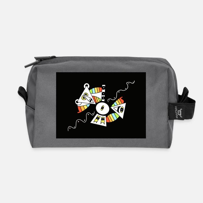 Good Vibes - Recycelte Kulturtasche - Anthrazit