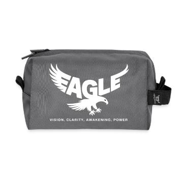 Adler Krafttier – Spirituelles Totemtier Design - Recycelte Kulturtasche - Anthrazit - Vorne