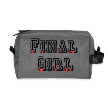 Final Girl - Recycelte Kulturtasche - Anthrazit - Vorne
