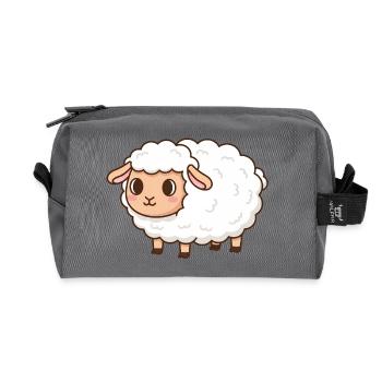 Sheep - Recycled Toiletry Zip Bag - anthracite - Front