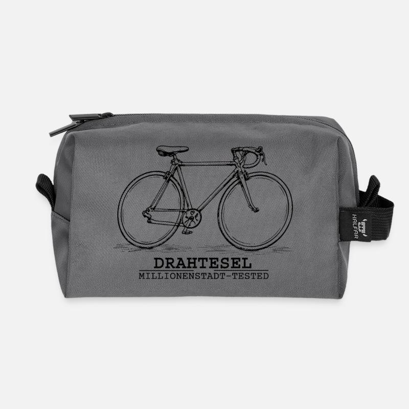 Drahtesel - Recycelte Kulturtasche - Anthrazit