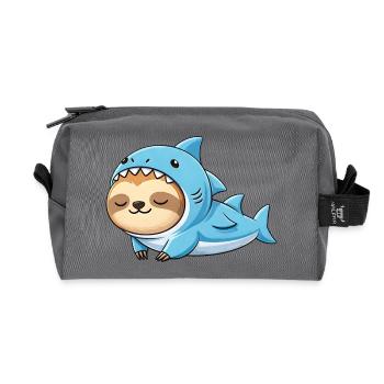 Costume de dessin animé de paresseux mignon, Carnaval du Brésil - Trousse de toilette en tissu recyclé - anthracite - Devant