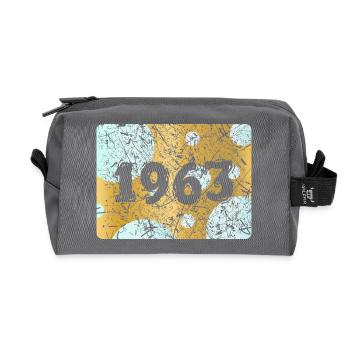 1963 - Recycelte Kulturtasche - Anthrazit - Vorne