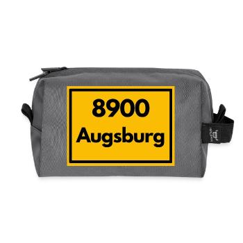 ANCIEN CODE POSTAL RETRO 8900 AUGSBOURG - Trousse de toilette en tissu recyclé - anthracite - Devant