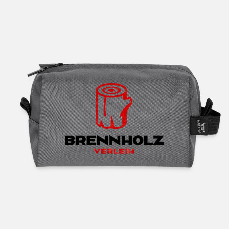 Brennholz Verleih - Recycelte Kulturtasche - Anthrazit