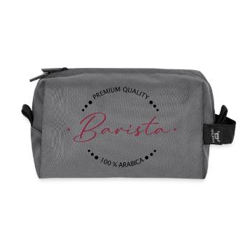 Café Barista - Trousse de toilette en tissu recyclé - anthracite - Devant