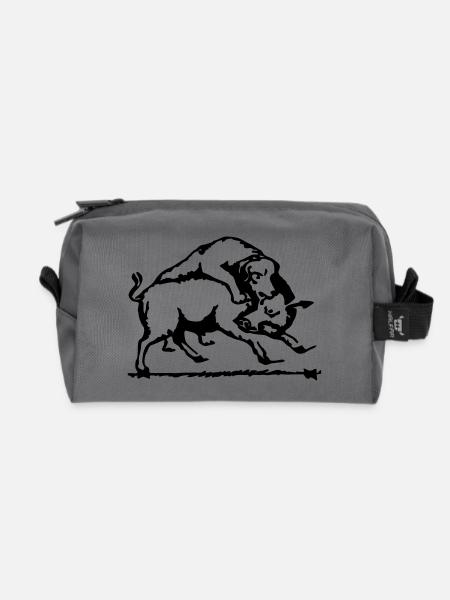 Schafkopf_Simple - Recycelte Kulturtasche - Anthrazit
