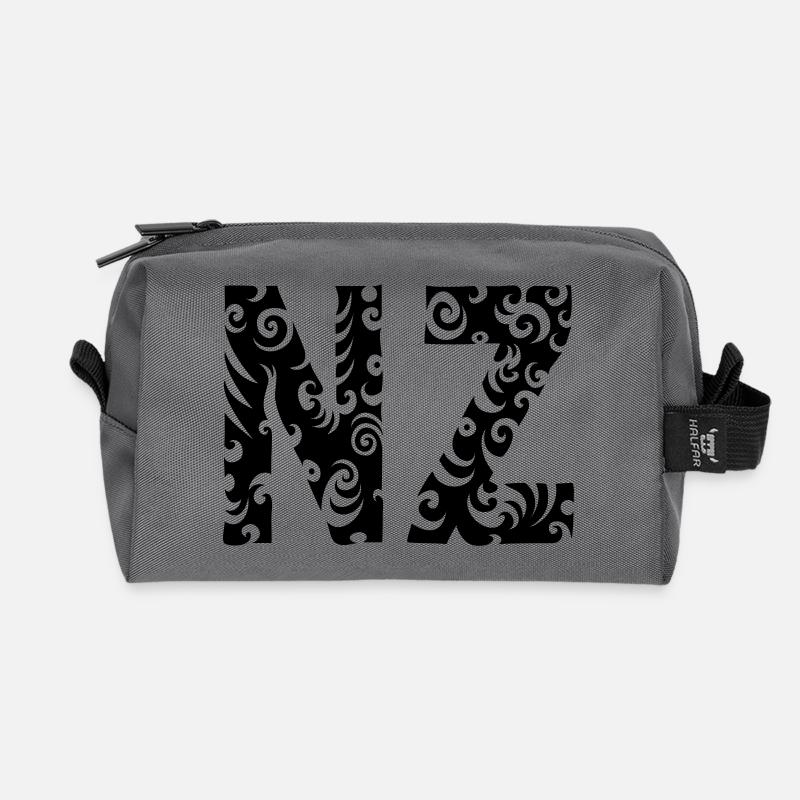 NZ - Neuseeland Maori - Recycelte Kulturtasche - Anthrazit