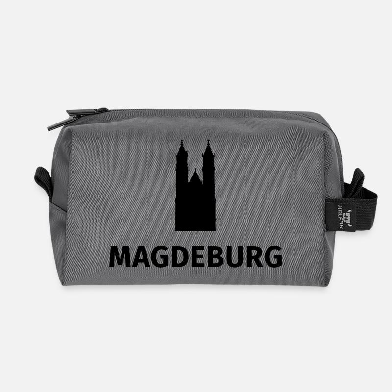 Magdeburg - Recycelte Kulturtasche - Anthrazit
