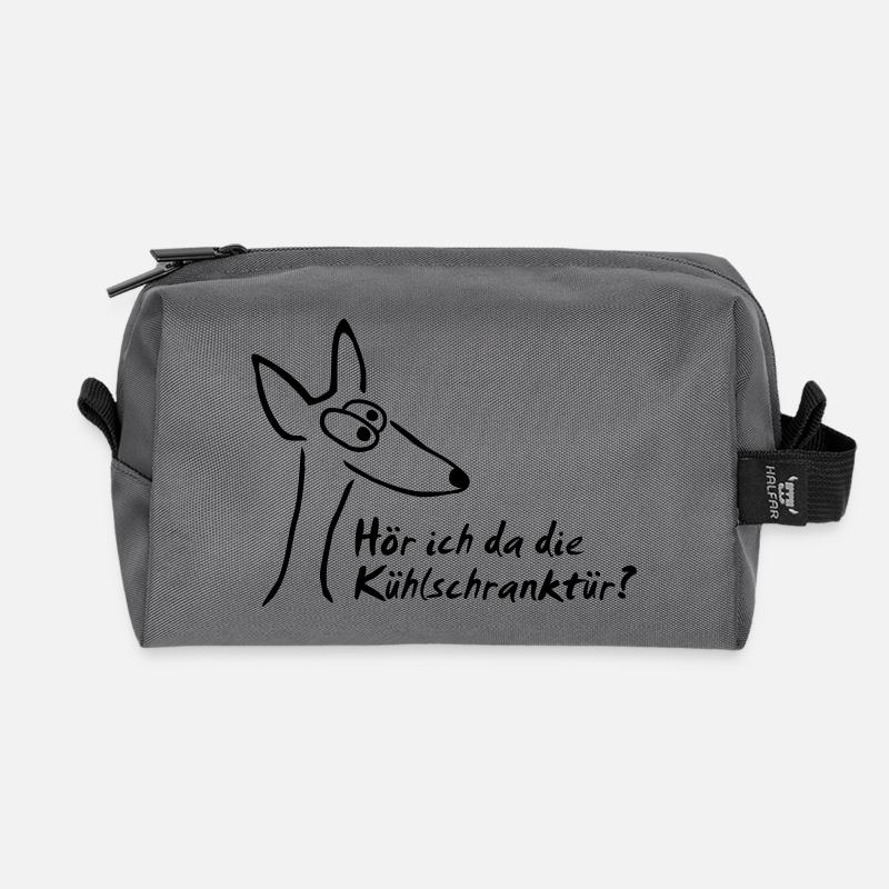podenco kuehleschrank - Recycelte Kulturtasche - Anthrazit