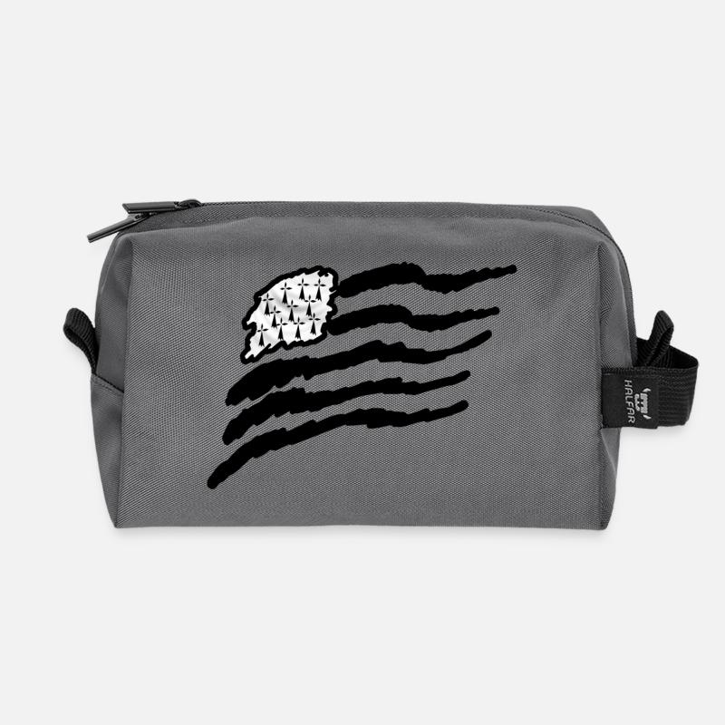 Bretagne, Breizh - Recycelte Kulturtasche - Anthrazit