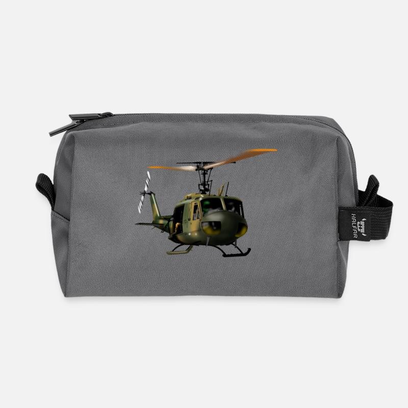 Hubschrauber - Recycelte Kulturtasche - Anthrazit