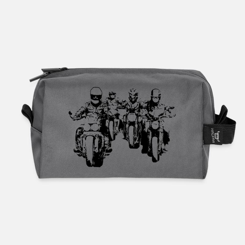 Bikergroup black - Recycelte Kulturtasche - Anthrazit