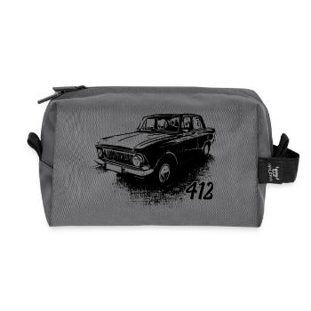 moskvitch 412 - Trousse de toilette en tissu recyclé - anthracite - Devant