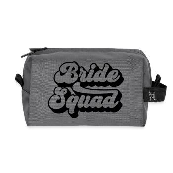 Bride Squad - Hen Night Women Bachelorette Party - Recycled Toiletry Zip Bag - anthracite - Front