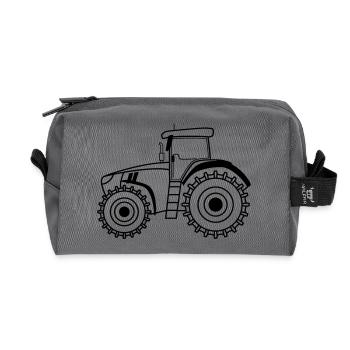 Traktor Symbol Umriss Landwirtschaft - Recycelte Kulturtasche - Anthrazit - Vorne