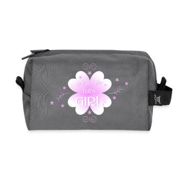 Bébé - Trousse de toilette en tissu recyclé - anthracite - Devant
