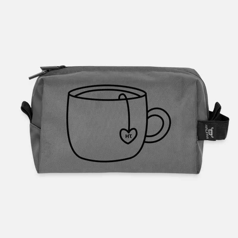 HT-Logo-Tasse_Transparent - Recycelte Kulturtasche - Anthrazit