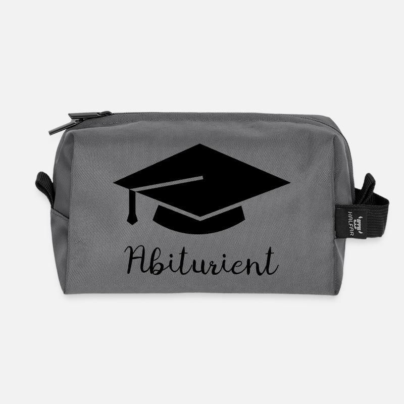 Abiturient - Recycelte Kulturtasche - Anthrazit