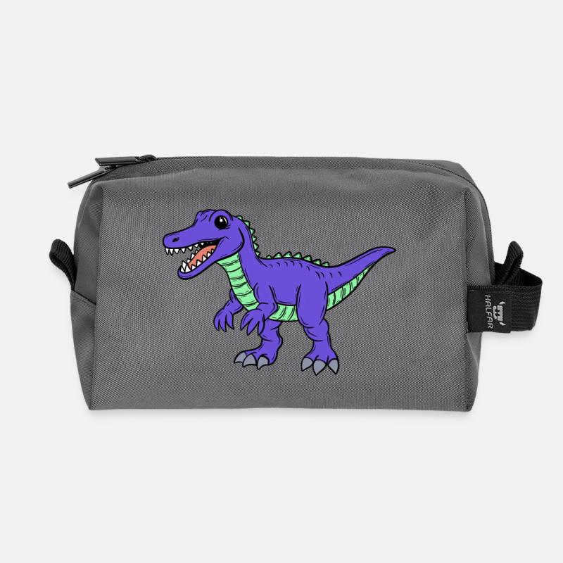 Dino - Trousse de toilette en tissu recyclé - anthracite