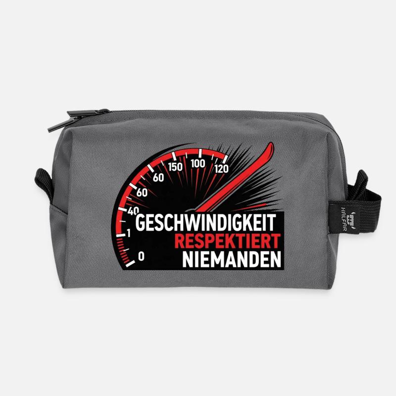 Geschwindigkeit – Auto T-Shirt - Recycelte Kulturtasche - Anthrazit