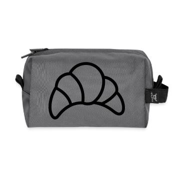 crescent - Recycled Toiletry Zip Bag - anthracite - Front