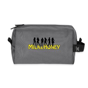 MILK & HONEY - Recycelte Kulturtasche - Anthrazit - Vorne