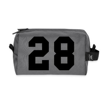 28 - Recycelte Kulturtasche - Anthrazit - Vorne