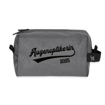Augenoptikerin Beruf Optikerin Augenoptiker - Recycelte Kulturtasche - Anthrazit - Vorne