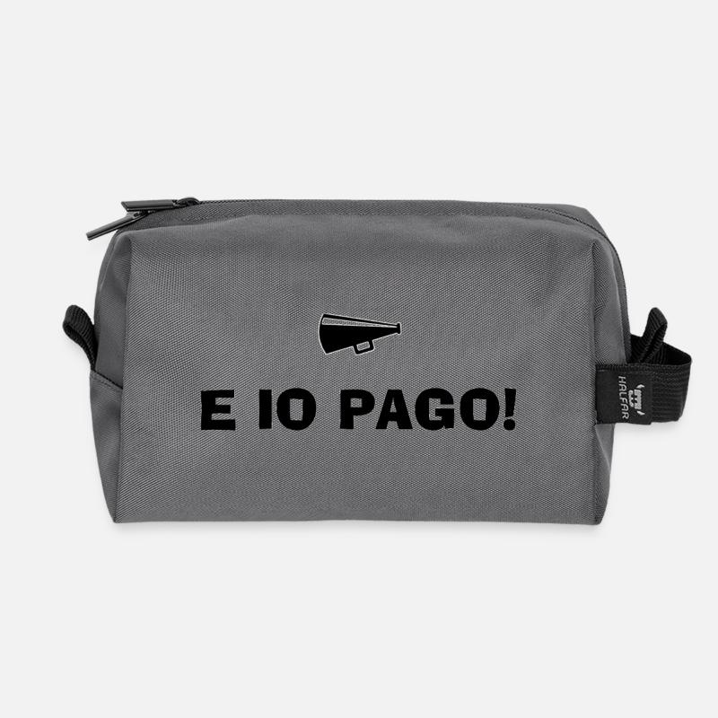 And I Pay - Recycled Toiletry Zip Bag - anthracite