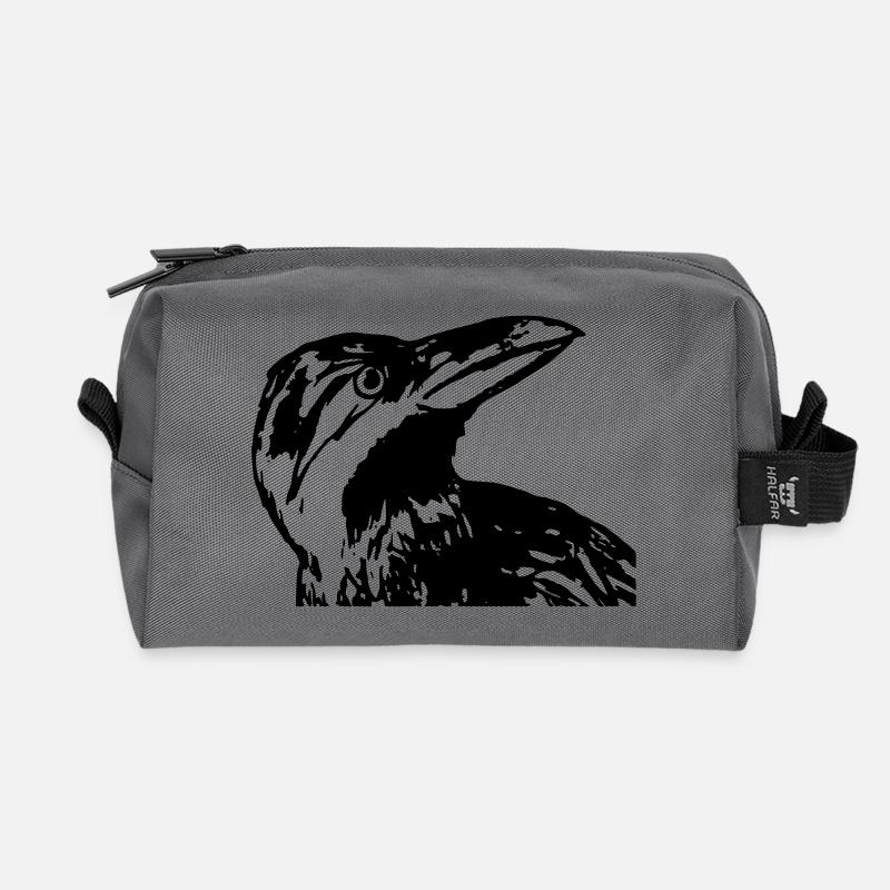 Raven - Recycled Toiletry Zip Bag - anthracite