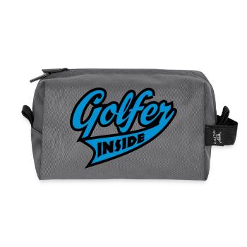 Golf - Recycelte Kulturtasche - Anthrazit - Vorne