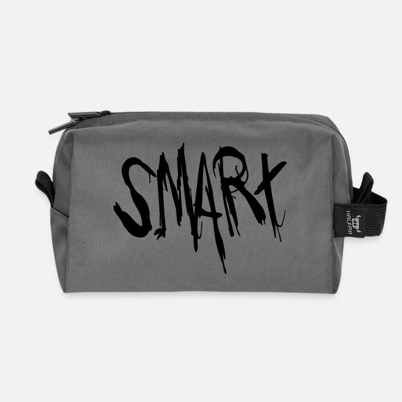 Smart - Recycled Toiletry Zip Bag - anthracite