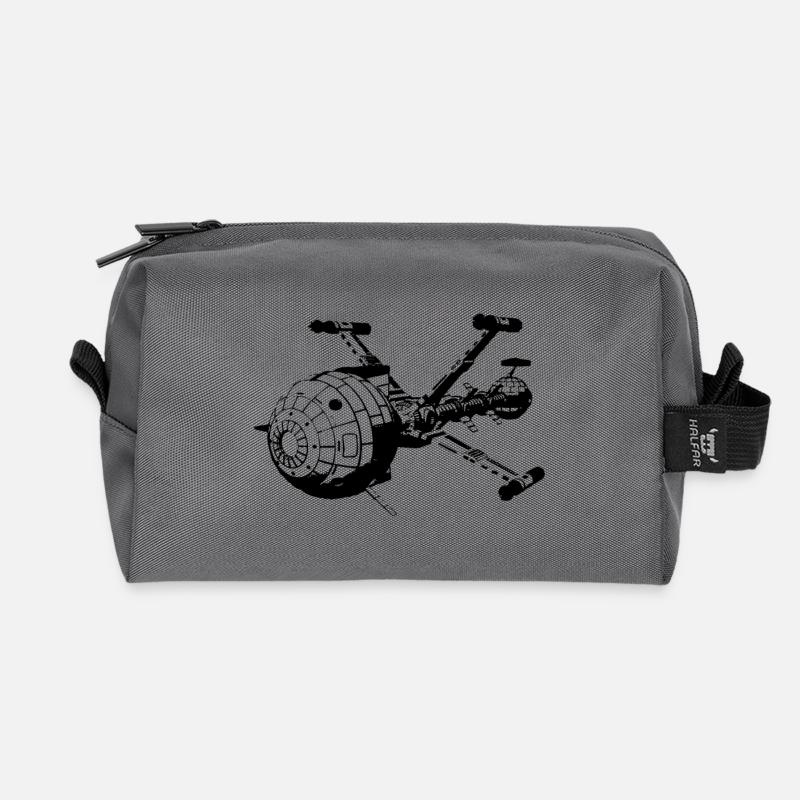 Captain Future - Comet - Recycled Toiletry Zip Bag - anthracite