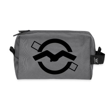 Segelflugzeug Flugplatz Logo ICAO - Recycelte Kulturtasche - Anthrazit - Vorne