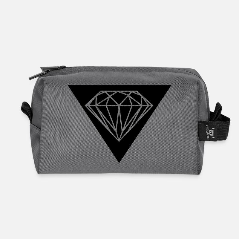 diamant - Recycelte Kulturtasche - Anthrazit