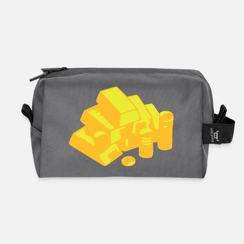 Gold - Recycelte Kulturtasche - Anthrazit