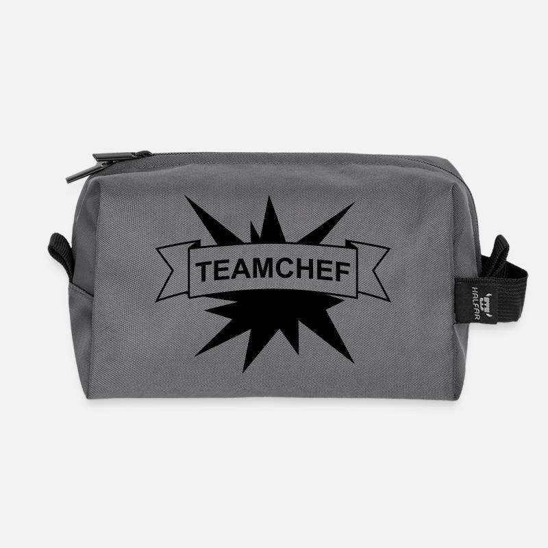 Team Teamchef - Recycelte Kulturtasche - Anthrazit