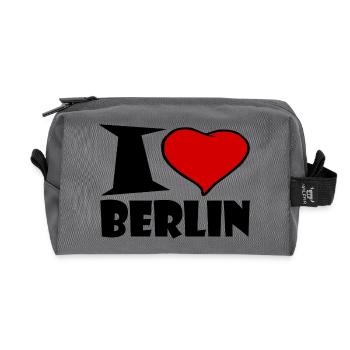 J'adore berlin - Trousse de toilette en tissu recyclé - anthracite - Devant