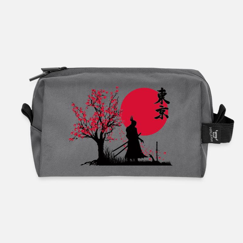 Samurai Shadow Slayer | HDR-Grafik Japanische Kunst - Recycelte Kulturtasche - Anthrazit