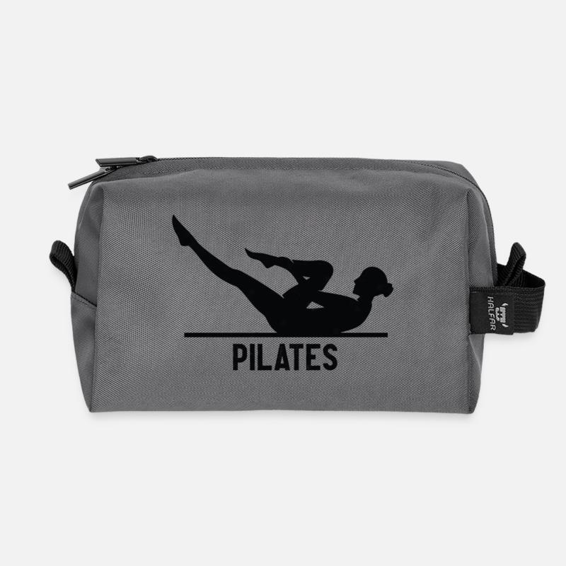 Pilates - Recycelte Kulturtasche - Anthrazit