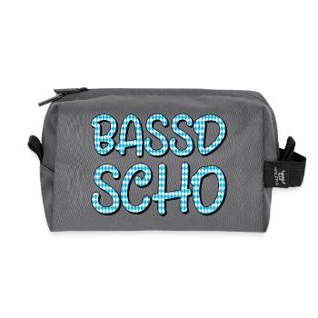Bassd scho - Recycelte Kulturtasche - Anthrazit - Vorne